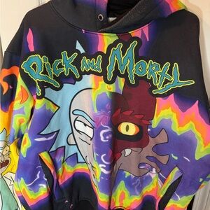 Members Only Rick & Morty Multicolor Graphic Hoodie